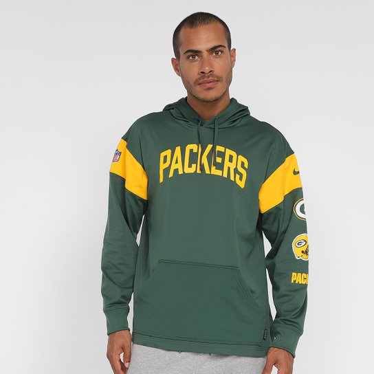 Moletom NFL Green Bay Packers Nike Jersey Hoodie Masculino