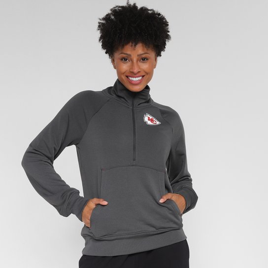 Moletom NFL Kansas City Chiefs Nike Dri Fit Gola Alta Feminino