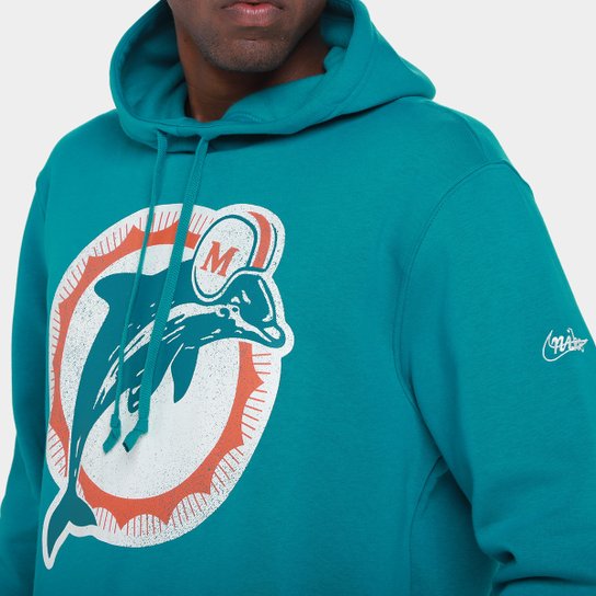 Moletom NFL Miami Dolphins Nike C/ Capuz Masculino