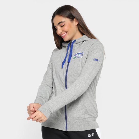 Moletom NFL Seattle Seahawks Nike Gym Vintage Sleeve Stripes Feminino