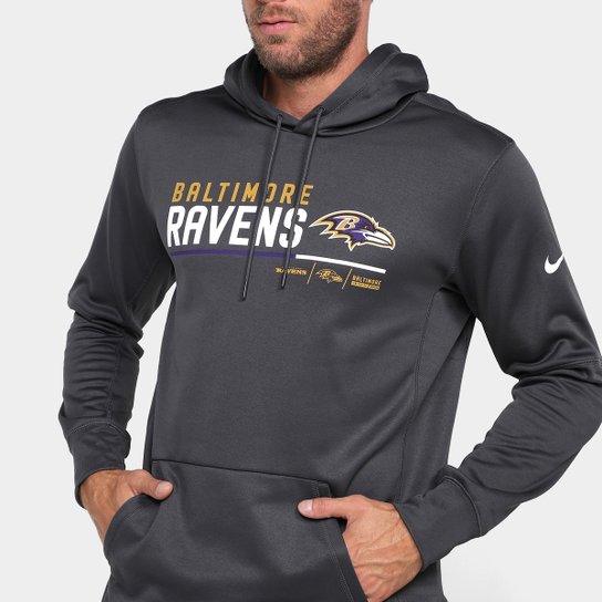 Moletom Nike NFL Baltimore Ravens Therma C/ Capuz Masculino
