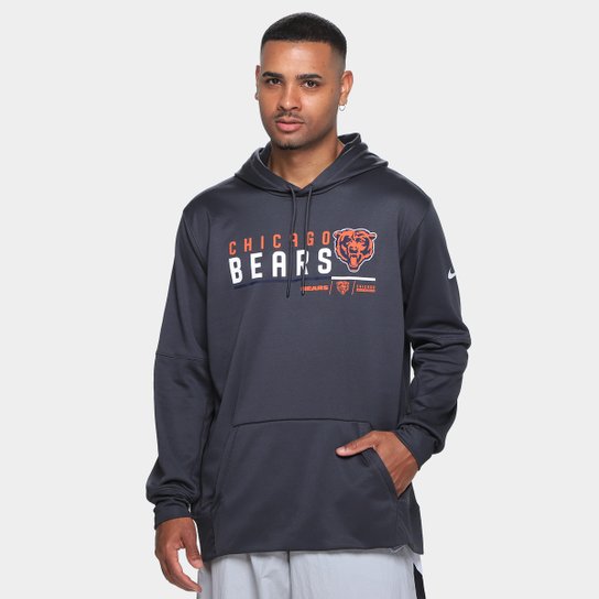 Moletom Nike NFL Chicago Bears Therma C/ Capuz Masculino