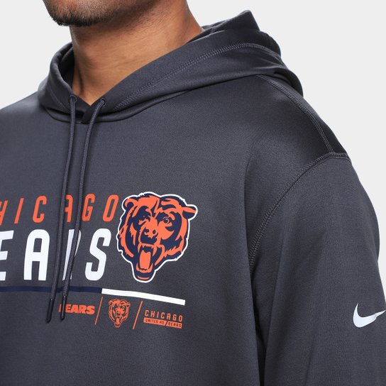 Moletom Nike NFL Chicago Bears Therma C/ Capuz Masculino
