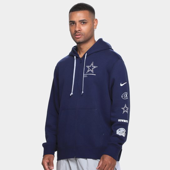 Moletom Nike NFL Dallas Cowboys Legacy Zíper C/ Capuz Masculino