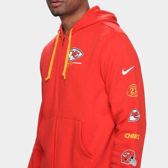 Moletom Nike NFL Kansas City Chiefs Legacy Fz C/ Capuz Masculino