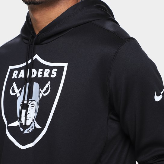 Moletom Nike NFL Las Vegas Raiders Logo Therma C/ Capuz Masculino