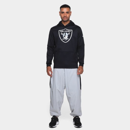 Moletom Nike NFL Las Vegas Raiders Logo Therma C/ Capuz Masculino