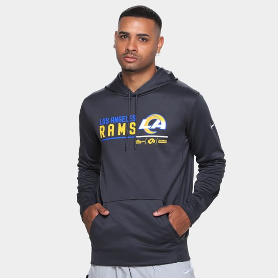 Moletom Nike NFL Los Angeles Rams Therma C/ Capuz Masculino