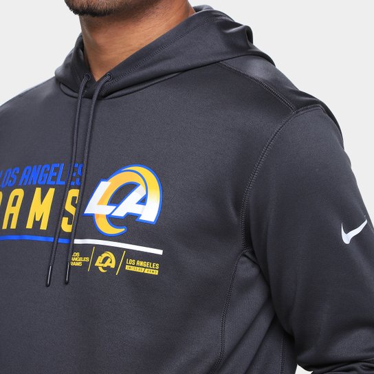 Moletom Nike NFL Los Angeles Rams Therma C/ Capuz Masculino