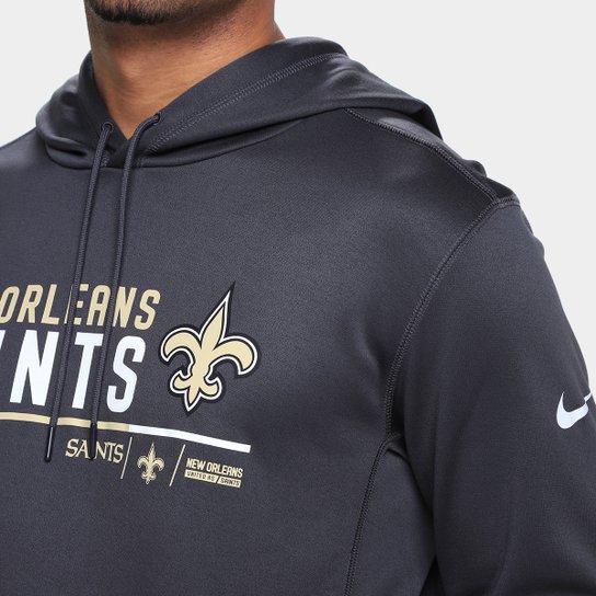 Moletom Nike NFL New Orleans Saints Therma C/ Capuz Masculino