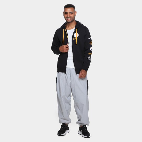 Moletom Nike NFL Pittsburgh Steelers Legacy Fz C/ Capuz Masculino