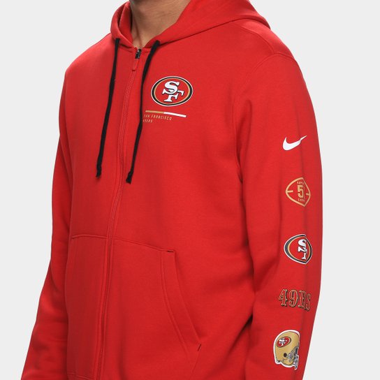 Moletom Nike NFL San Francisco 49ers Legacy Fz C/ Capuz Masculino