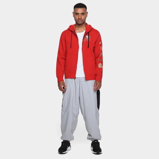 Moletom Nike NFL San Francisco 49ers Legacy Fz C/ Capuz Masculino