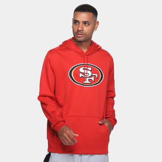 Moletom Nike NFL San Francisco 49ers Prime Logo Therma C/ Capuz Masculino