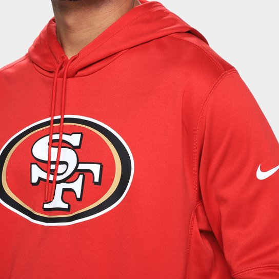 Moletom Nike NFL San Francisco 49ers Prime Logo Therma C/ Capuz Masculino