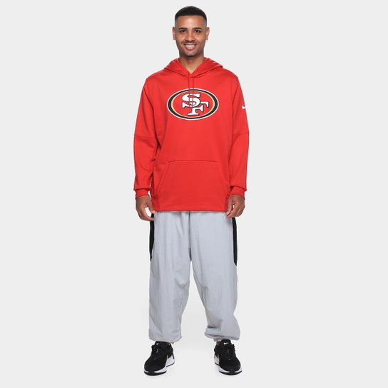 Moletom Nike NFL San Francisco 49ers Prime Logo Therma C/ Capuz Masculino