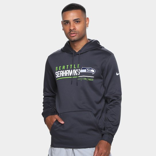 Moletom Nike NFL Seattle Seahawks Therma C/ Capuz Masculino