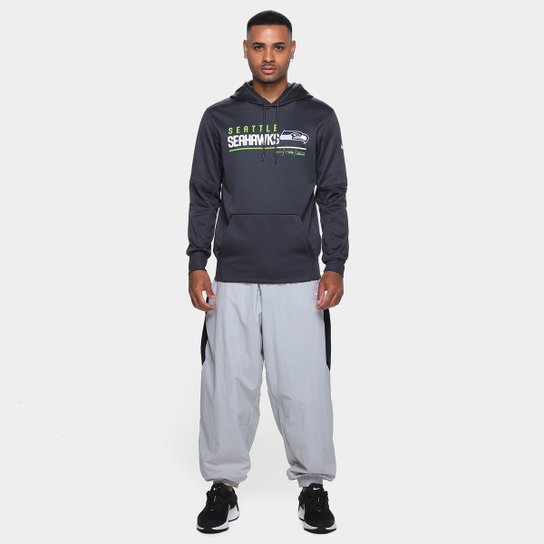 Moletom Nike NFL Seattle Seahawks Therma C/ Capuz Masculino