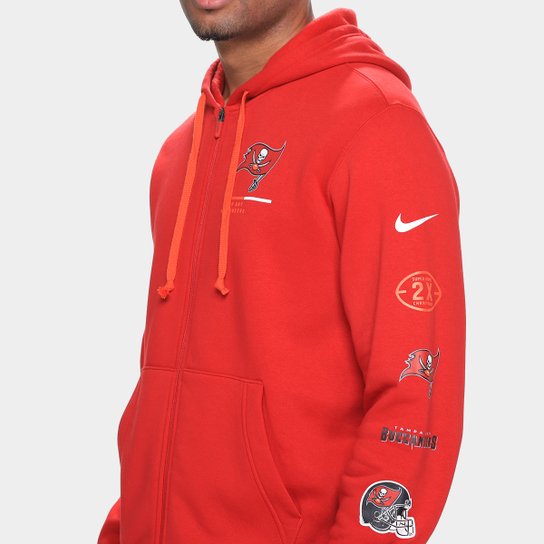 Moletom Nike NFL Tampa Bay Buccaneers Legacy Fz C/ Capuz Masculino